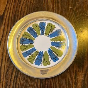 Vintage MCM Plate/Trivet Decor